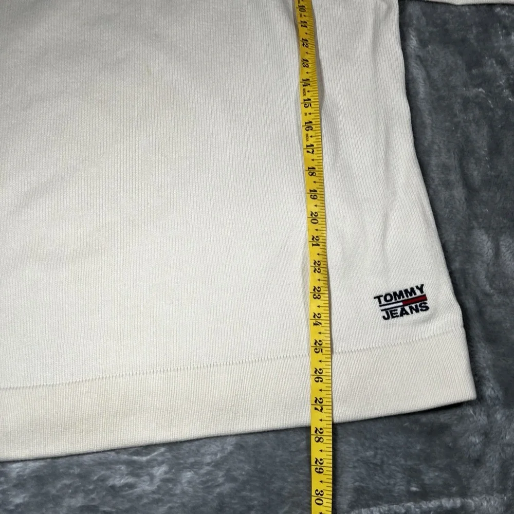 Tommy Hilfiger Sweater Men Size Large Knit Pullover Cream